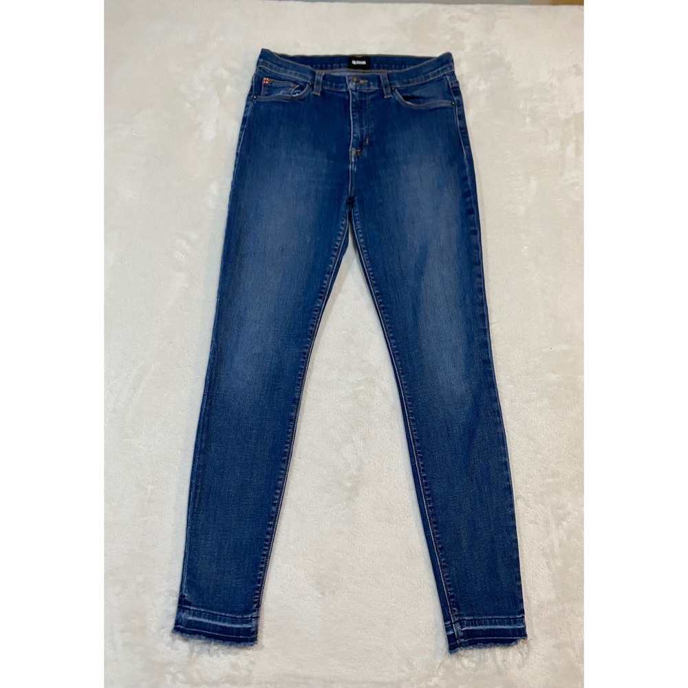 Hudson Blair Super Skinny Jeans Medium Wash Raw Hem NWHL409ZB1 Size 28